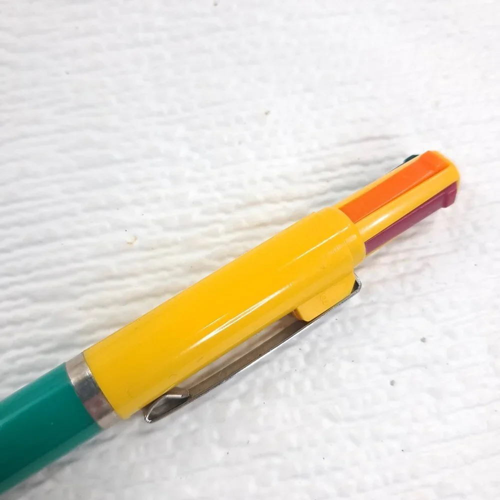 Vintage Pentech Fire Works Pen Multi‎ Colored Retractable Ball Point Fireworks